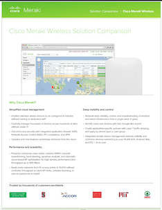 Meraki WLAN Solution Data Sheet